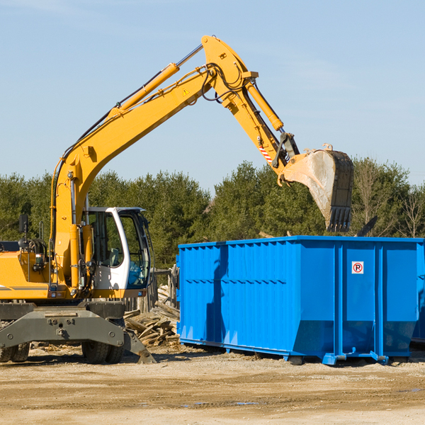 are there any restrictions on where a residential dumpster can be placed in Carey ID